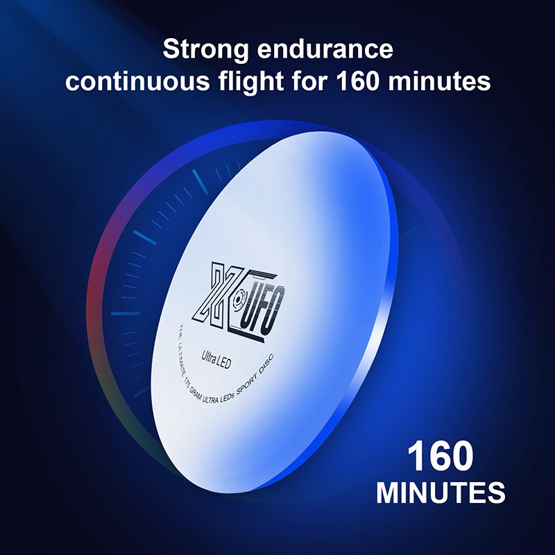 Custom Ultimate Frisbeed Outdoor Sports 175g frisbeed Rechargeable Perfect Birthday Gift & Camping led Frisbeed