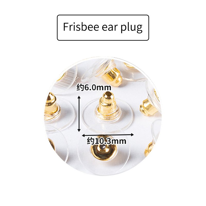 KAIWEINI Clear Rubber Earwire Clutch Earring Parts Loop Jewellery Stainless Steel Rubber Earring Backs