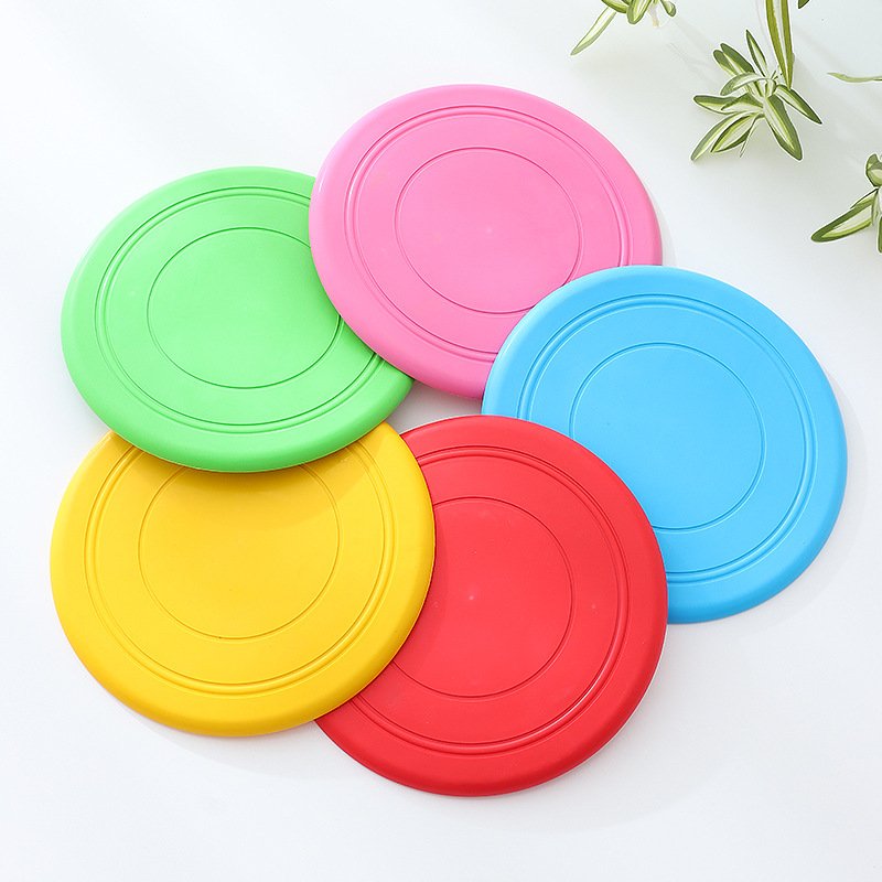 Colorful pet Frisbee Dog toys Interactive training pet supplies