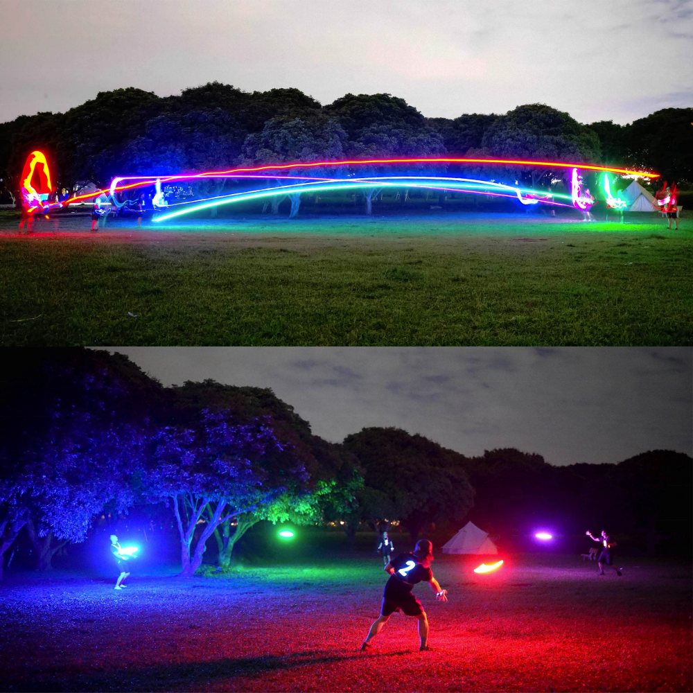 175g Frisbeed Custom LOGO Smart Led Flying Disc Outdoor Sport Flying Disc Game Glowing Flying Disc Toy 36 and 360 LEDs Frisbeed
