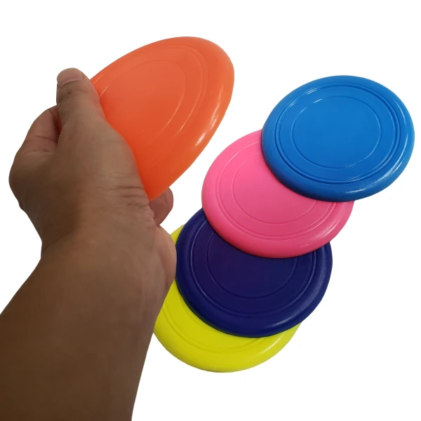 Customize Logo Printing Durable Large Rubber Flying Disc Multi Colors Frisbee for Team Sports and Promotion Toy