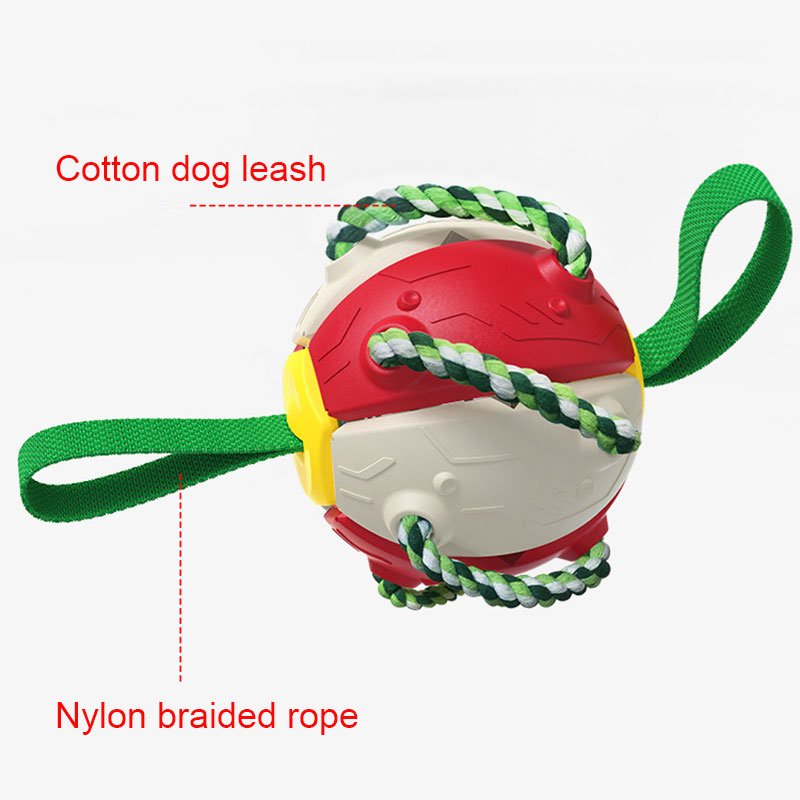 Pet supplies factory wholesale outdoor dog toys aggressive chewers pet training football frisbeed toys Flying Disc Toy