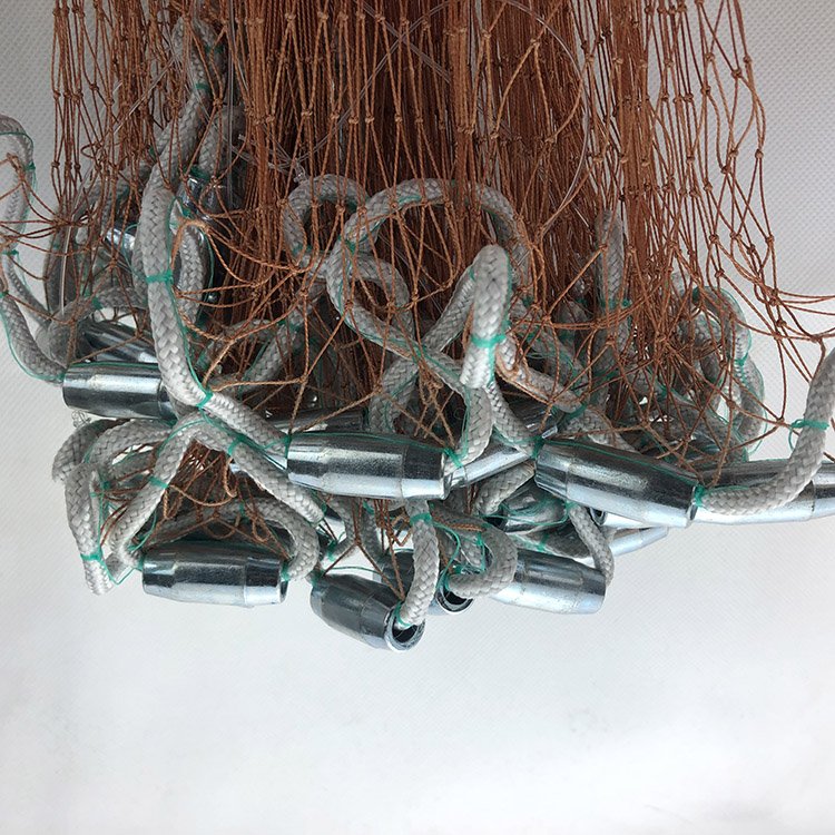 Frisbee hand casting net 4-12 feet tire line fishing net pull line nylon fishing net