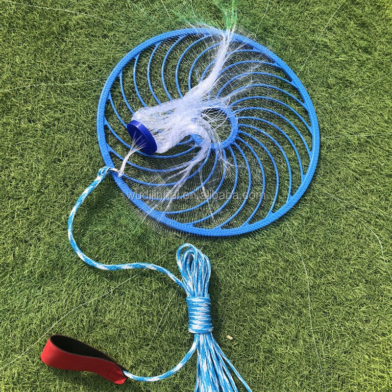 Nylon Monofilament Frisbee Hand Cast Net Catch Fishing Nets Hand Throw Net