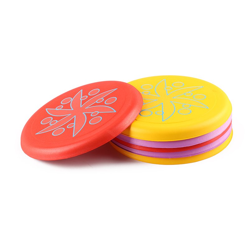 Factory Supply Kids Frisbee Beach Frisbee Children's Soft Plastic Pet Toys Colorful Flying Saucer Pet Round