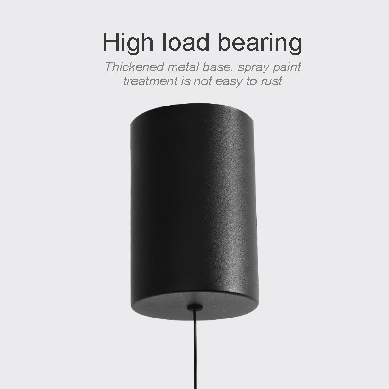 New Lifting design Simple Wood Grain Bedhead Atmosphere Crystal Bed Dinning Room Restaurant Kitchen Round Frisbee Pendant lamp