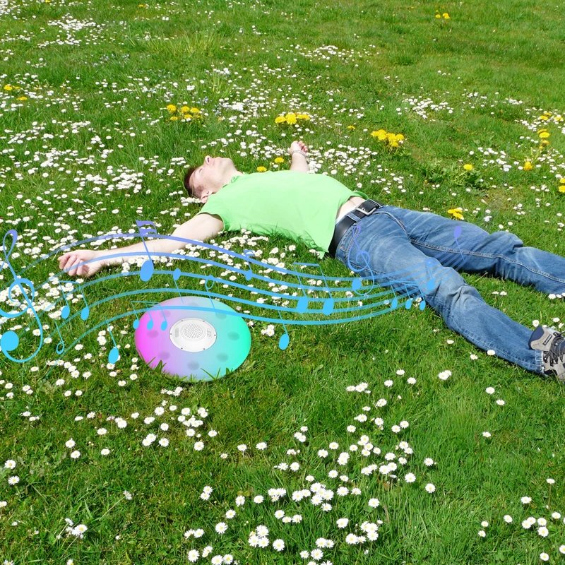 Ultralight Frisbee Portable Frisbee Multiple colors Color adjustment Frisbee LPX7 Floating waterproof Bluetooth speaker
