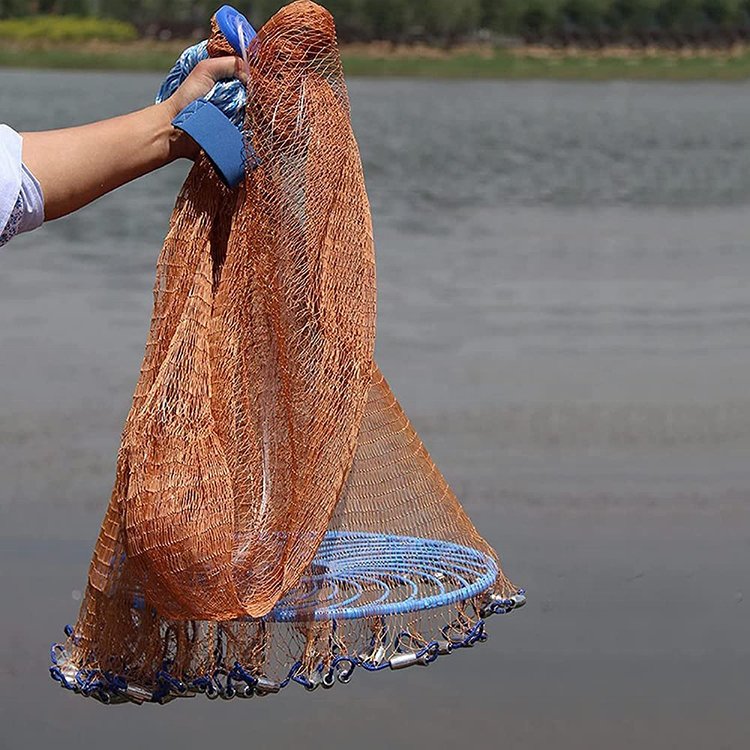 Gill Chain Finland Net Portable Outdoor Plastic frisbee Tire Line Thread American Fishing Cast Net 4ft-14ft Multifilament