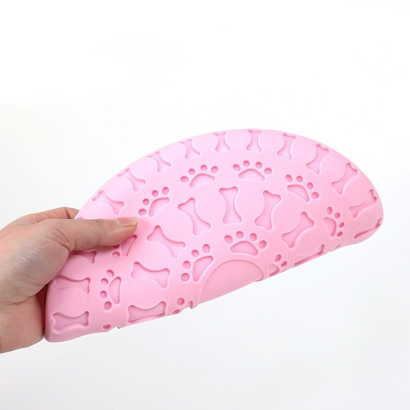 New Footprint Bone Frisbee TPR Pet Toy Feeding and Training Dual purpose Frisbee Pet Supplies for Dogs and Cats