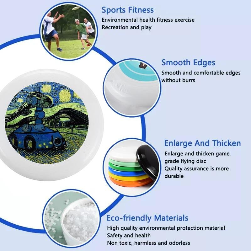 Wholesale Custom Logo Kids Adults Throwing Training Ultimate Frisbeed Disc 175 Grams PE Flying Disc