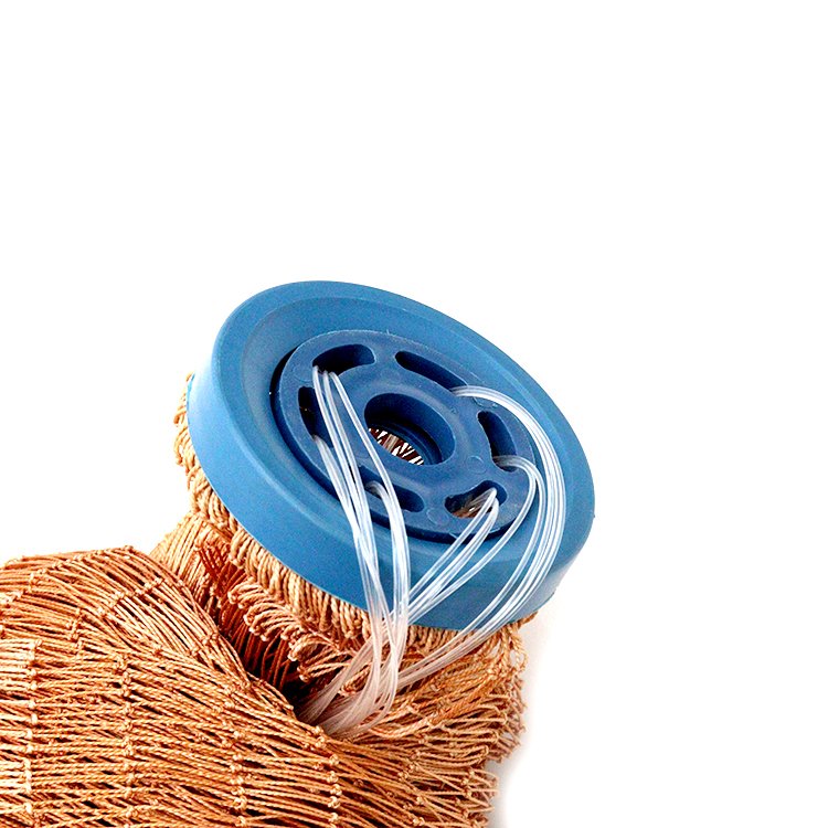 Portable 4-12 ft atarraya Easy throw fishing net tire line without frisbee hand cast net
