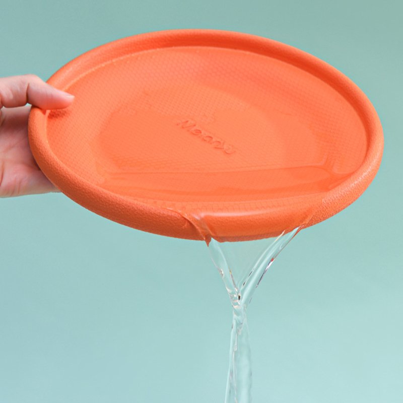 Custom Outdoor Flying Frisbeed Pet Training Toy Foldable Flyer Soft EVA Rubber Round Disc for Dog