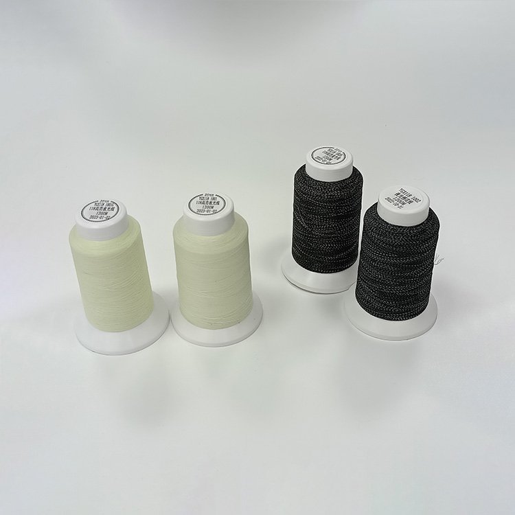 Eco friendly material glow in the dark thread multicolor glow in the dark embroidery thread for april Fool's day costume doll