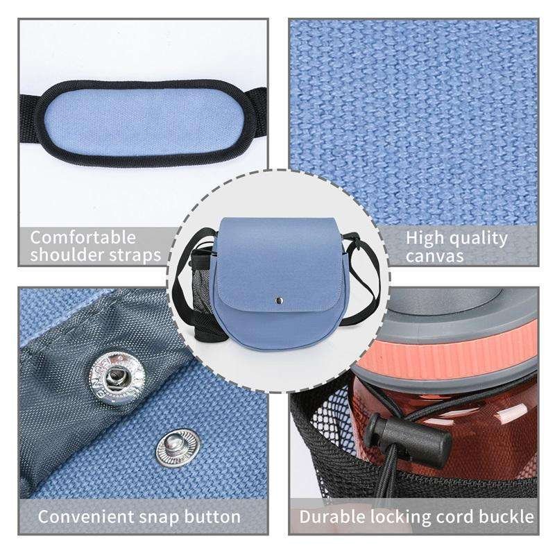 OEM ODM Disc Golf Bags Canvas Shoulder Bags For Golf Frisbee Storage Organizer with Water Bottle Mesh Packet Sports Crossbody Ba