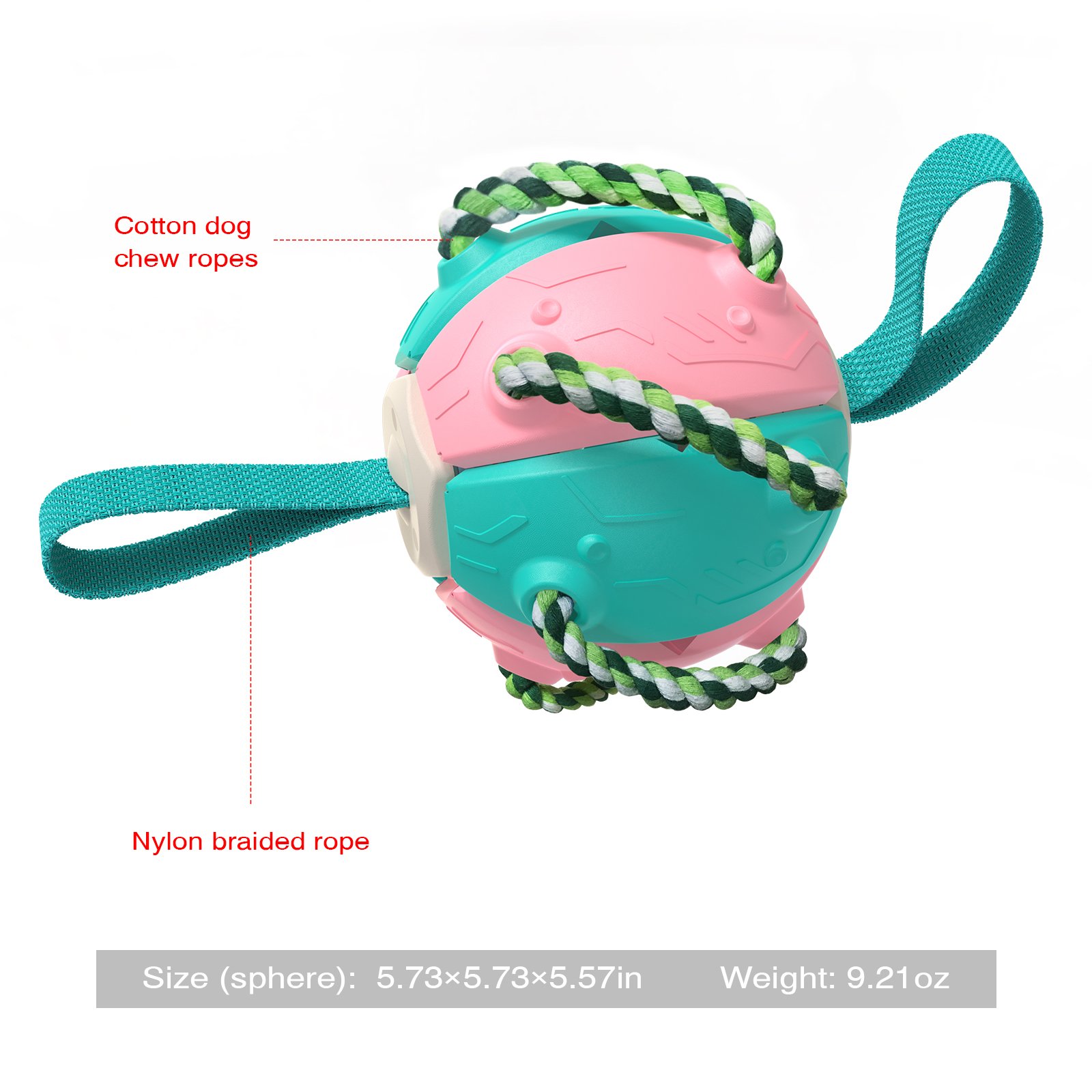 Pet Frisbeed Dog Chew Ball Toys for Aggressive Chewers Interactive Flying Disc Exercise Toys Rebound Frisbeed Balls
