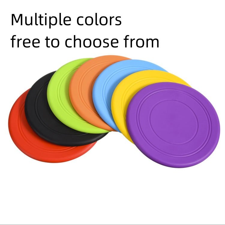 New Factory Custom Round Pet Dog Pet Training Chew Toys Bite Resistant Silicone Flying Disk Frisbeed