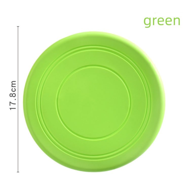 New Factory Custom Round Pet Dog Pet Training Chew Toys Bite Resistant Silicone Flying Disk Frisbeed