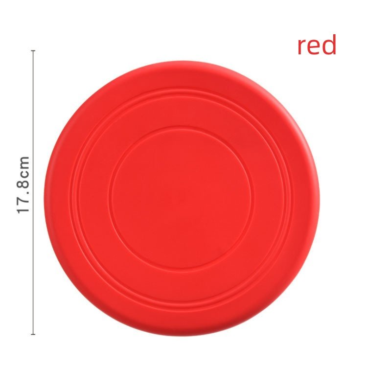 New Factory Custom Round Pet Dog Pet Training Chew Toys Bite Resistant Silicone Flying Disk Frisbeed