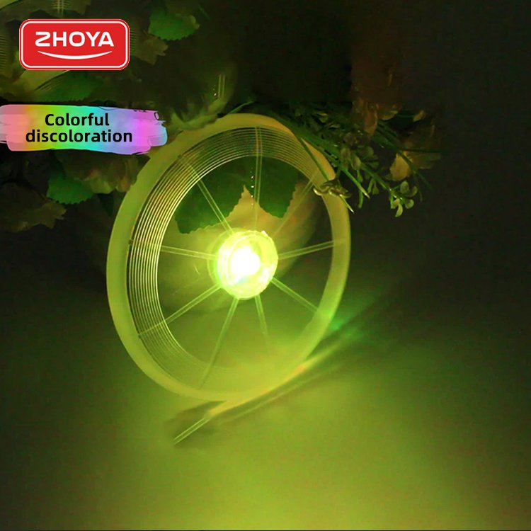 Pets Frisbeed Toys Flying Disc Customize Logo PP Training Plastic Flash Light Flying Outdoor Opp Bag Unisex ABS Inflatable Toy
