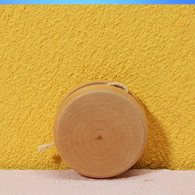 Low MOQ Custom LOGO Engraved Silk Screen Printed Promotion Kids Gifts Wooden Yoyo Toys For Children