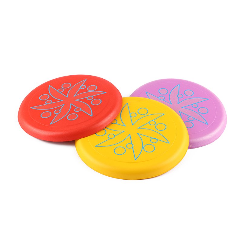 High Quality Customized Logo Round Pet Dog Frisbeed Dog Pet Training Toys EVA Bite Flying Frisbeed