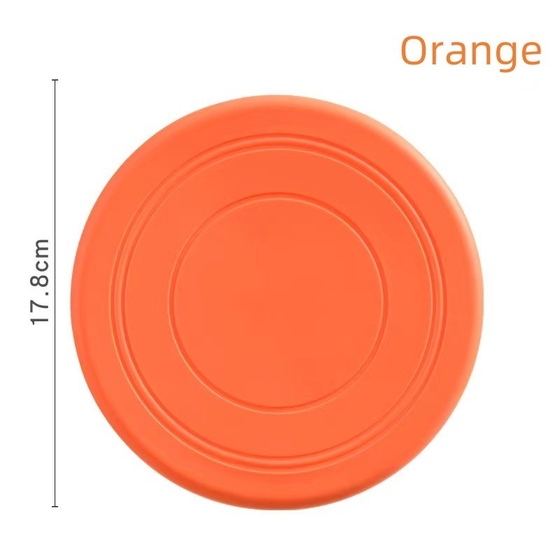 Pet toy Dog Frisbee Pet toy Frisbee Dog silicone bite resistant Frisbee can float training throwing toys Non-toxic Natural Soft