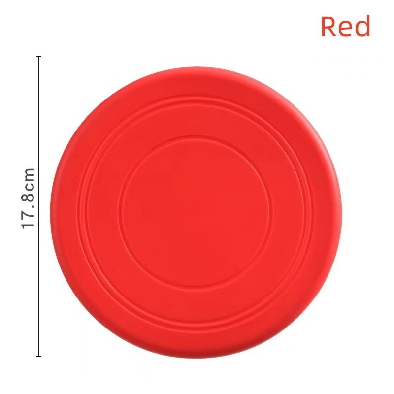 Pet toy Dog Frisbee Pet toy Frisbee Dog silicone bite resistant Frisbee can float training throwing toys Non-toxic Natural Soft