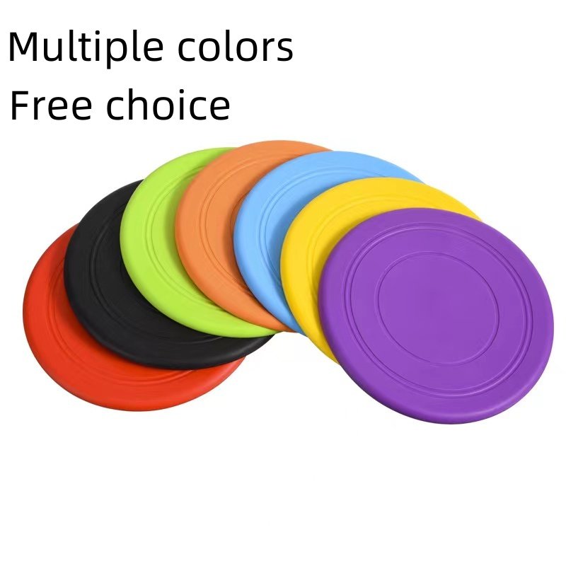 Pet toy Dog Frisbee Pet toy Frisbee Dog silicone bite resistant Frisbee can float training throwing toys Non-toxic Natural Soft