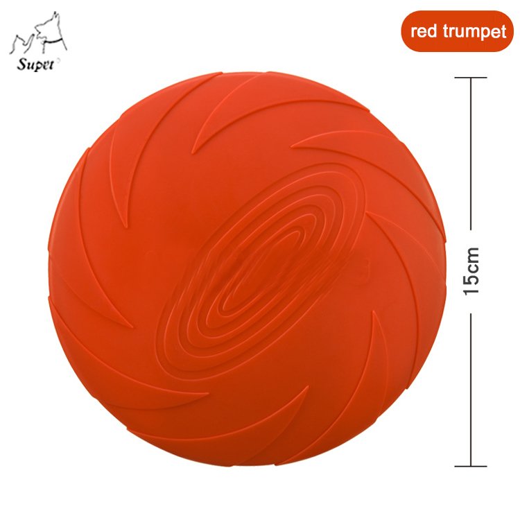 Soft Rubber Round colorful Portable Printing Outdoor Pet Interactive Resistance Dog Chew Toys Flying Discs Frisbeed