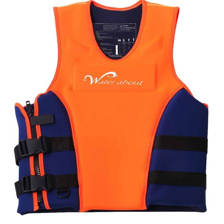 Professional Adult Life Jacket Neoprene Super Elastic Buoyancy Protection Safety Vest Swimming Surfing Frisbees Life Jacket