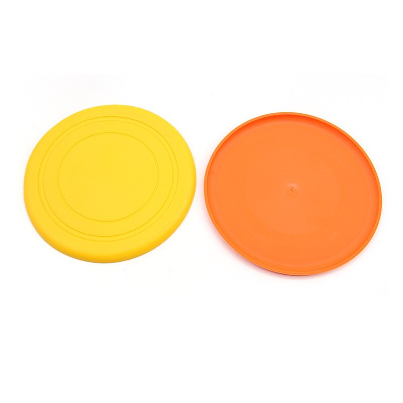 Custom Logo Interactive Dog Toys 15cm 17.5cm 20cm Floating Water Pet Flying Discs Soft TPR Silicone Outdoor Sports Dog Frisbee