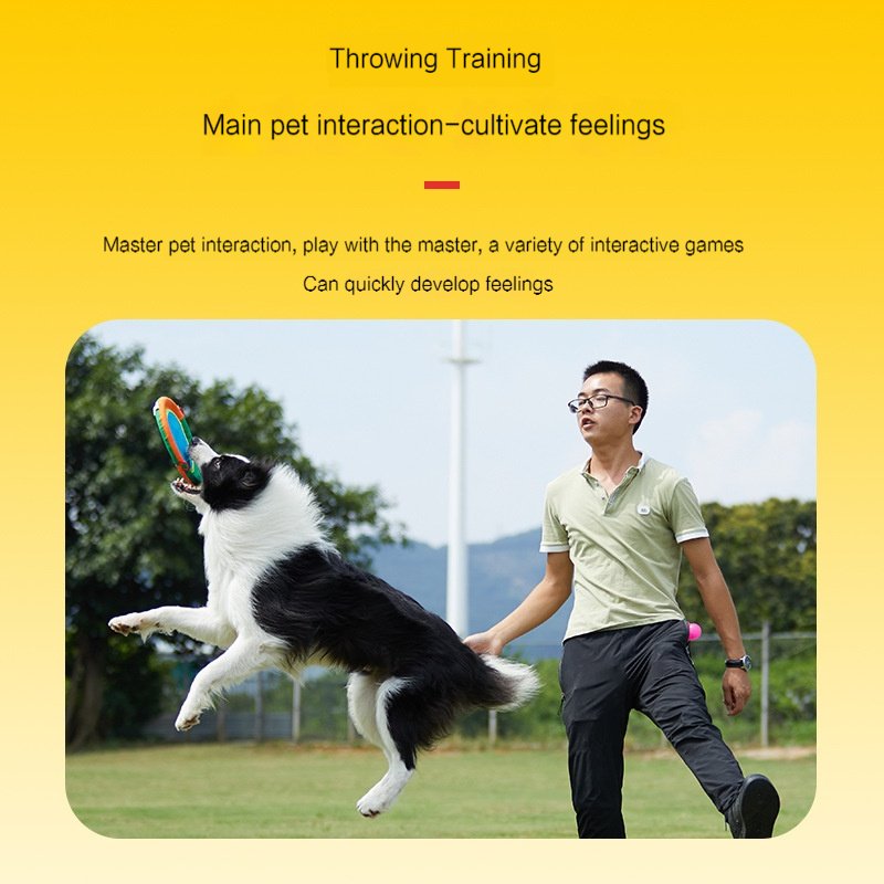 Wholesale custom pet throwing training grinding teeth durable cloth material floating light outdoor dog toys pet toys