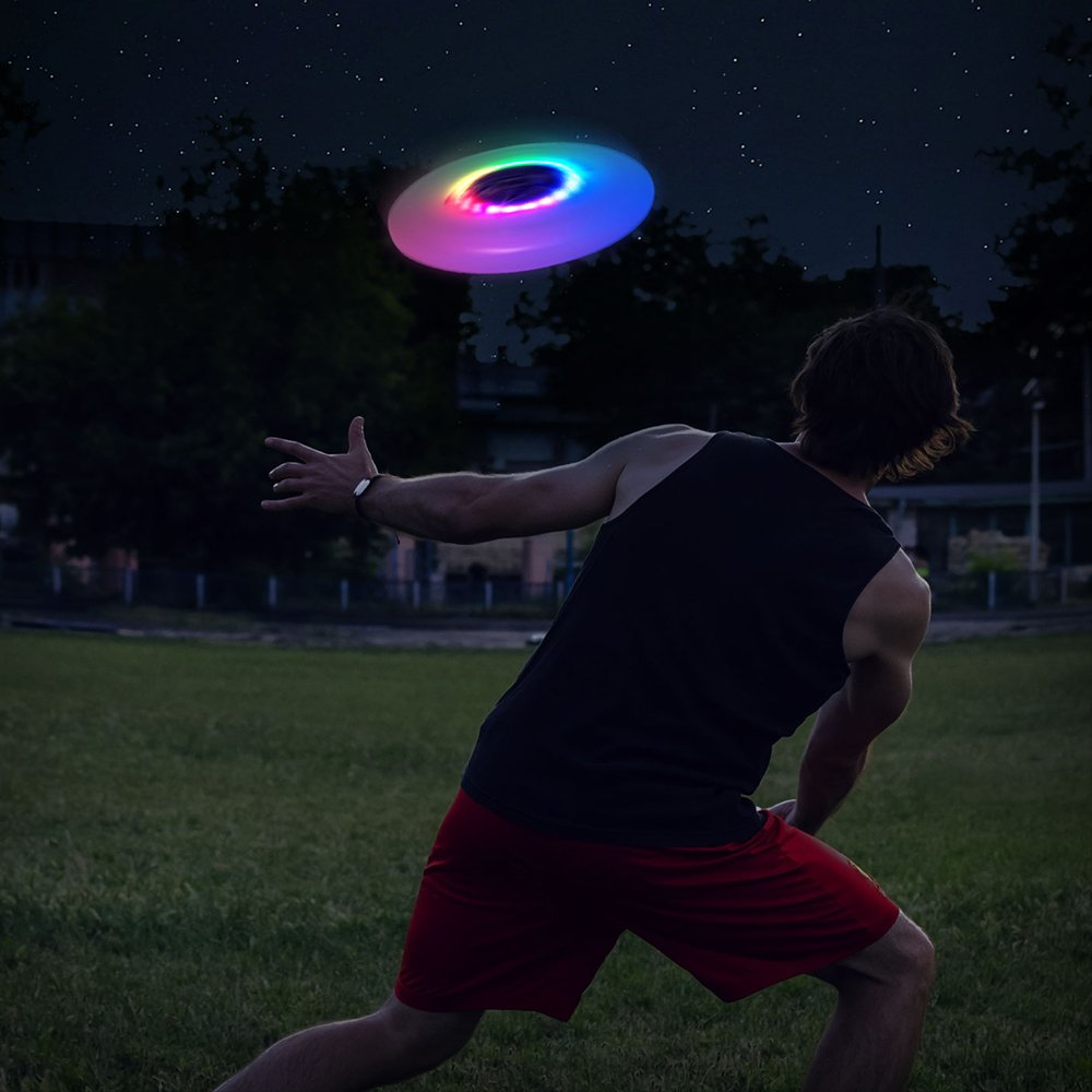 LED Glowing Frisbeed Brand New High Quality Outdoor Sport Rechargeable Light-up Disc Waterproof Flying Disc