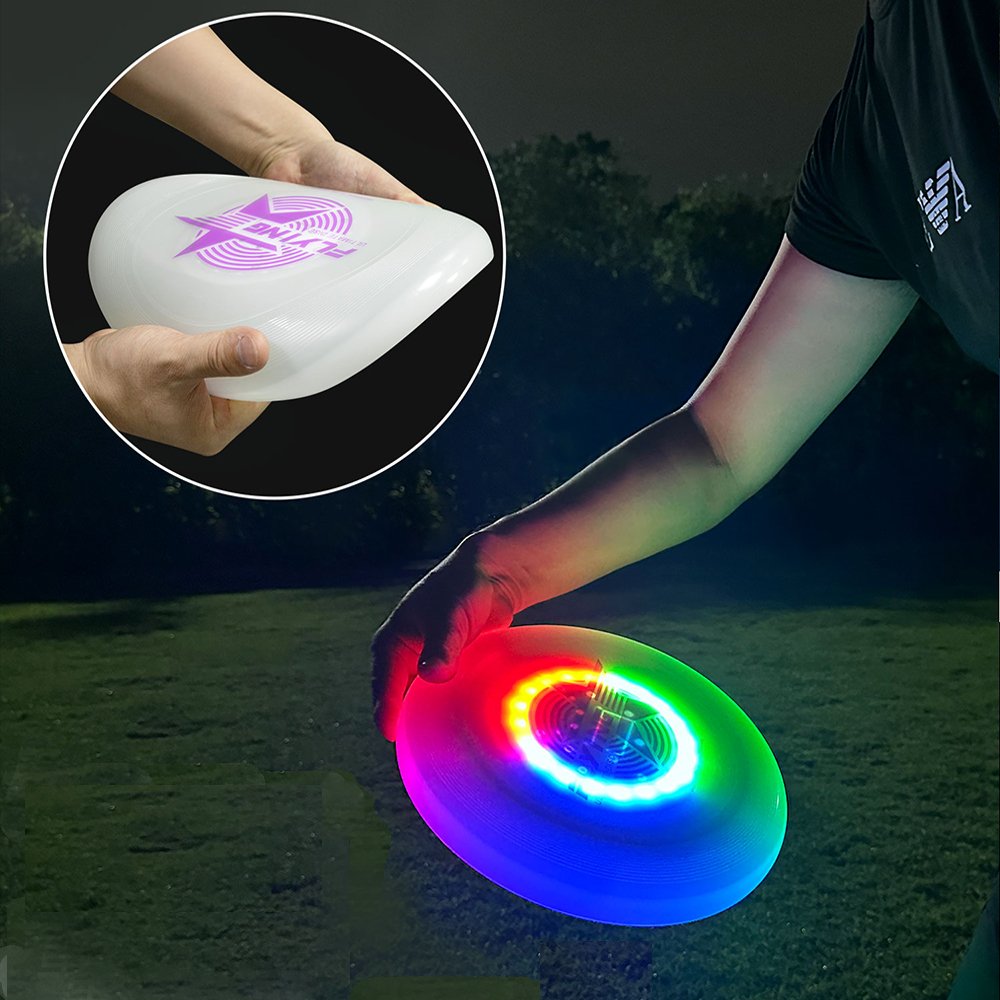 LED Glowing Frisbeed Brand New High Quality Outdoor Sport Rechargeable Light-up Disc Waterproof Flying Disc