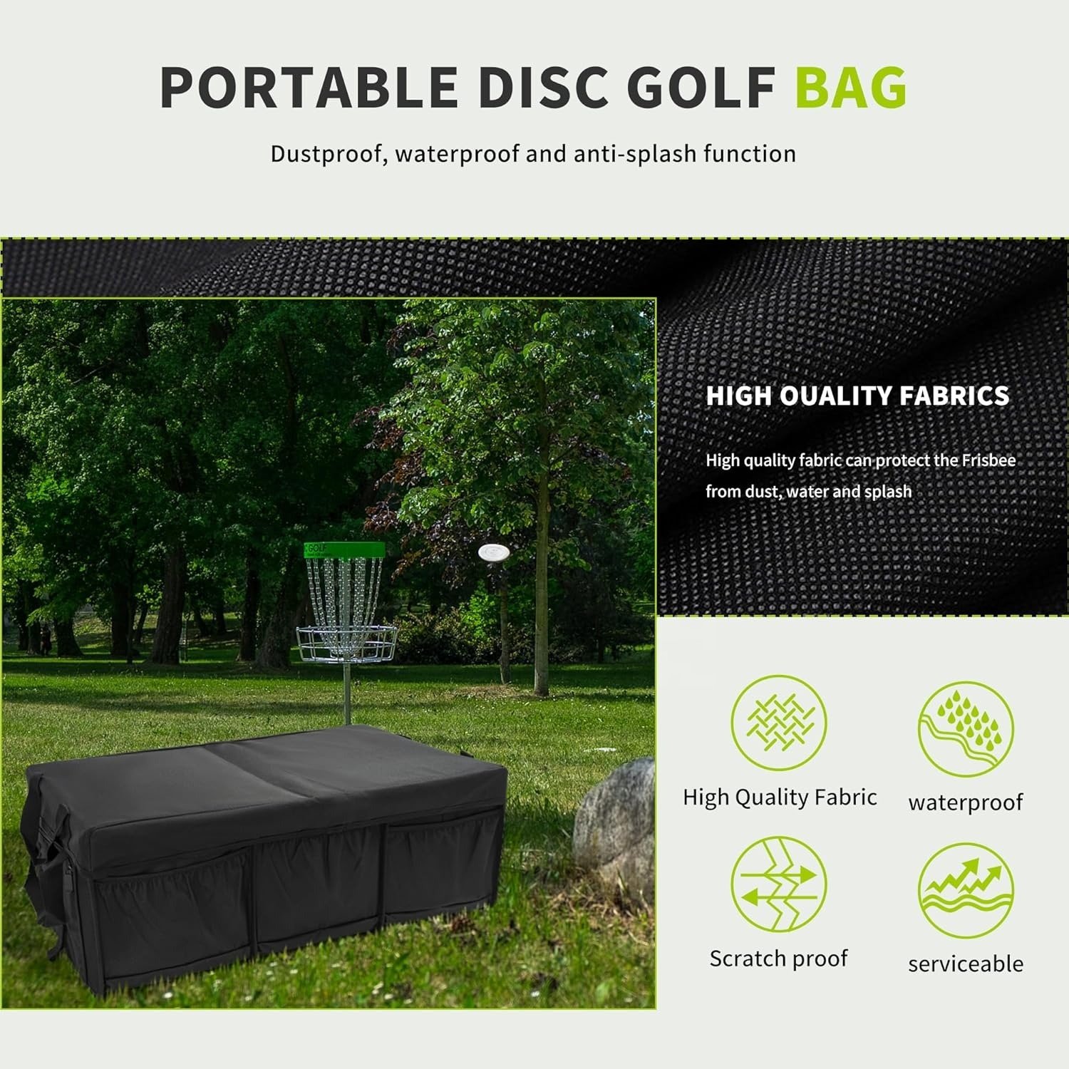 Factory Wholesale Outdoor Golf Frisbee Holder Disc Golf Tote Bag Foldable Trunk Organizer Storage Bags
