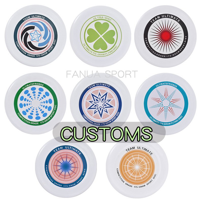 Professional 175 g Ultimate Frisbee glow in dark Durable PP/PE soft Frisbee Flying Disc Ultimate Frisbeed can be Custom Pattern