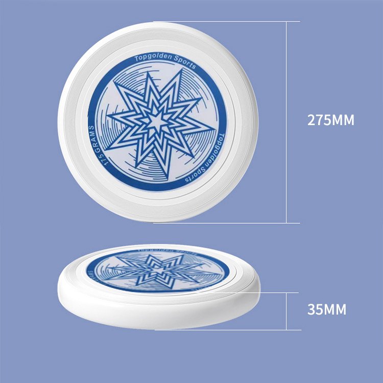 175g Frisbeed Flying Disc Soft Plastic Pet Golf Dog Toy Custom UV Printing Flying Saucer Disc Frisbeed for Training Flying Game