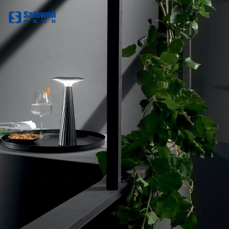 IP44 Touch Dimmable Portable Rechargeable Night Light UFO Frisbee Shape Lampshade Creative RGB Battery Table Lamps