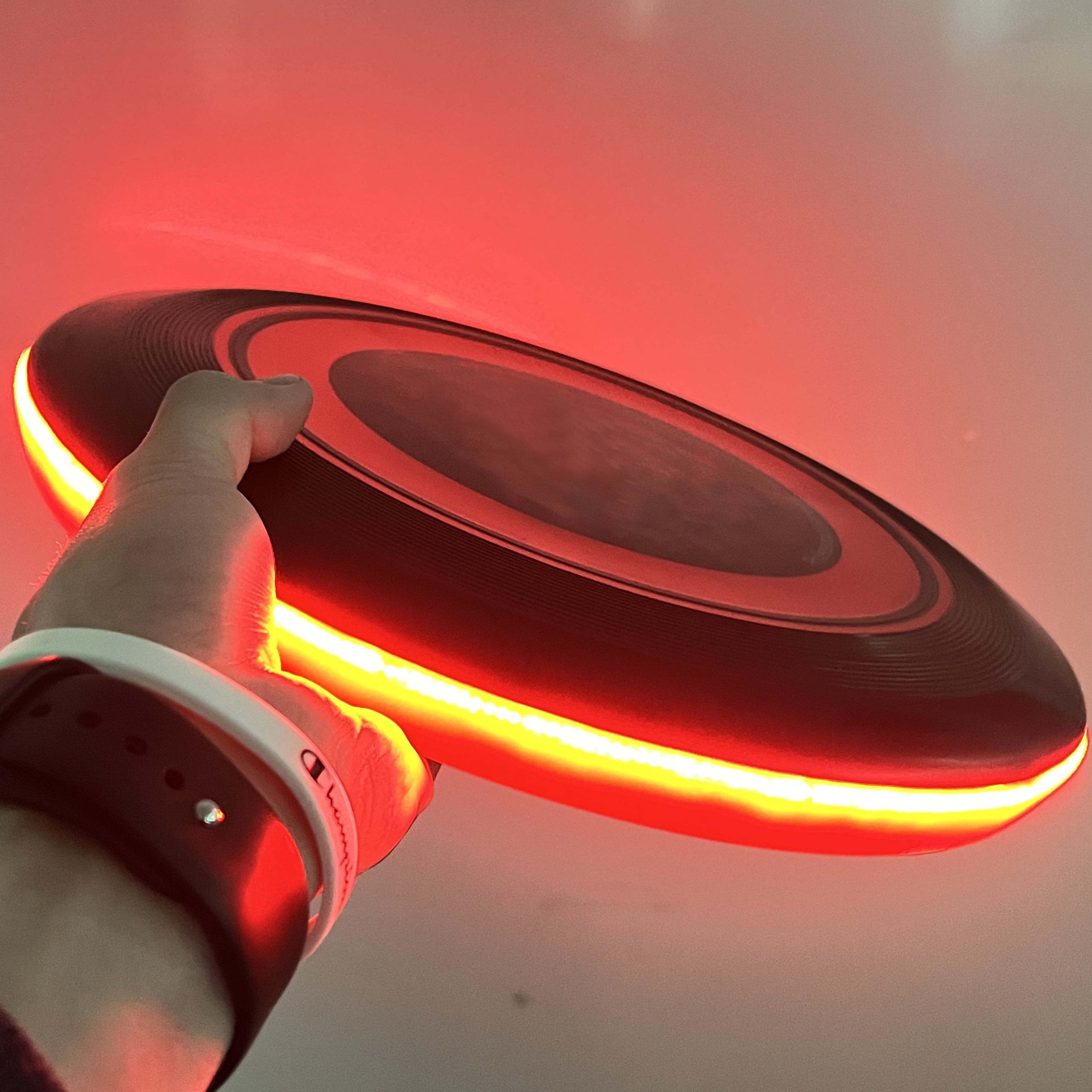 Custom Ultimate Frisbeed Outdoor Sports 175g frisbeed Rechargeable Perfect Birthday Gift & Camping led Frisbeed