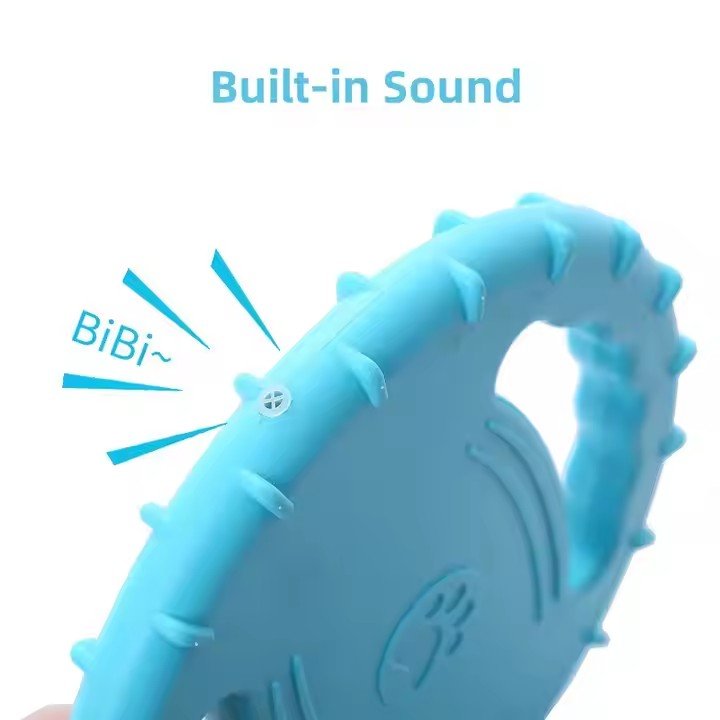 Hot Sales TPR Indestructible Sound Voice Floating Frisbees Training Squeak Flying Disc Interactive Pet Dog Chew Toys