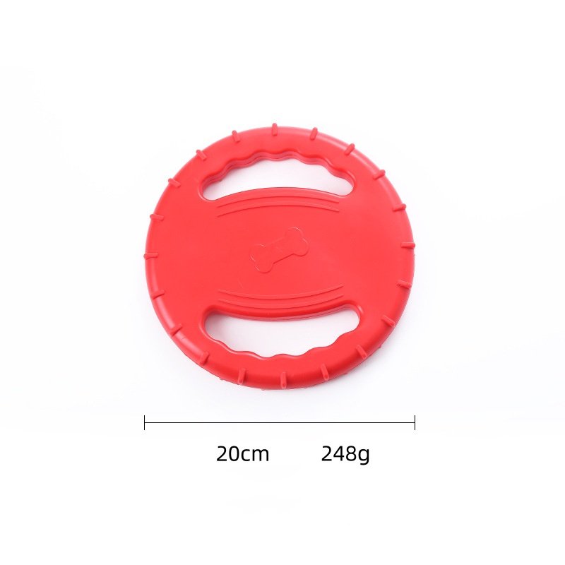 Hot Sales TPR Indestructible Sound Voice Floating Frisbees Training Squeak Flying Disc Interactive Pet Dog Chew Toys
