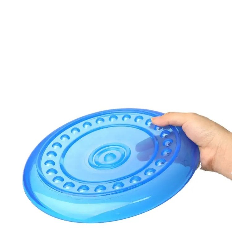 Wholesale TPR Soft Bite Resistant Outdoor Dog Training Flying Discs Toy Interactive Dog Throwing Playing Frisbeed Toy