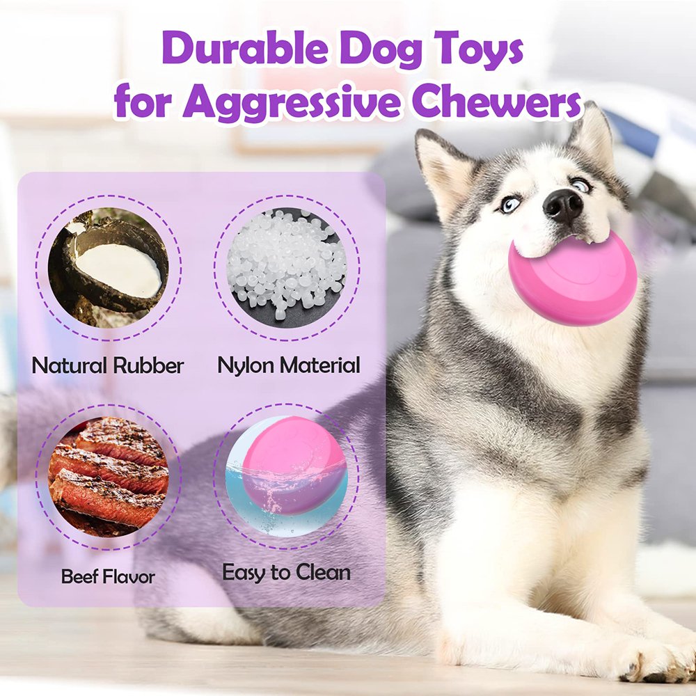 Customized Logo Pet Interactive & Movement Toys Training Flying Disc Interactive Pet Dog Toys