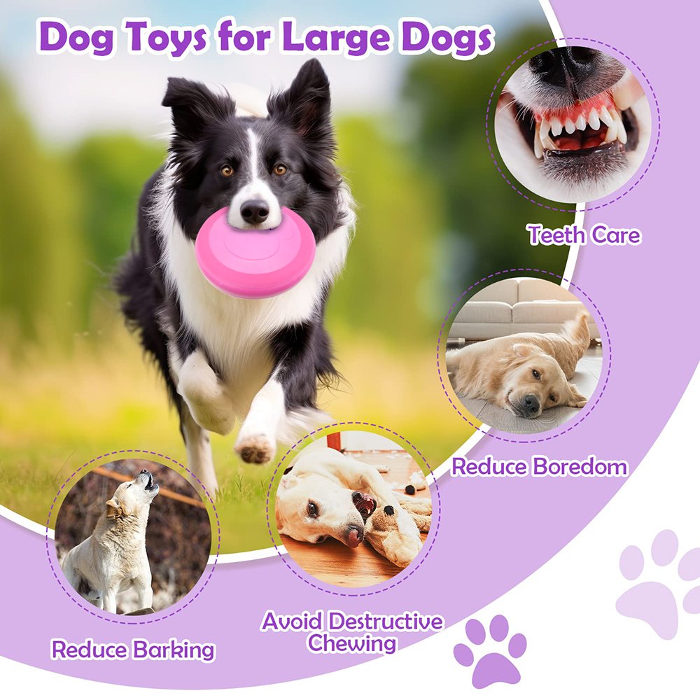 Customized Logo Pet Interactive & Movement Toys Training Flying Disc Interactive Pet Dog Toys