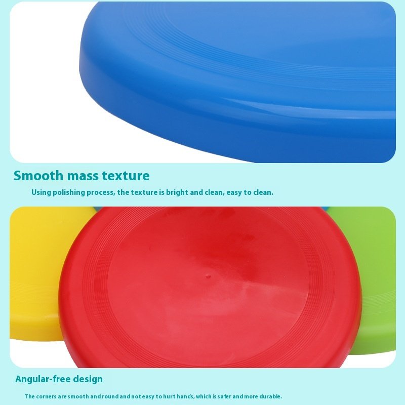 Manufacturer-Produced 22cm Plastic Flying Saucer Frisbee for Kids and Pets Printed Beach Sports & Entertainment Toy