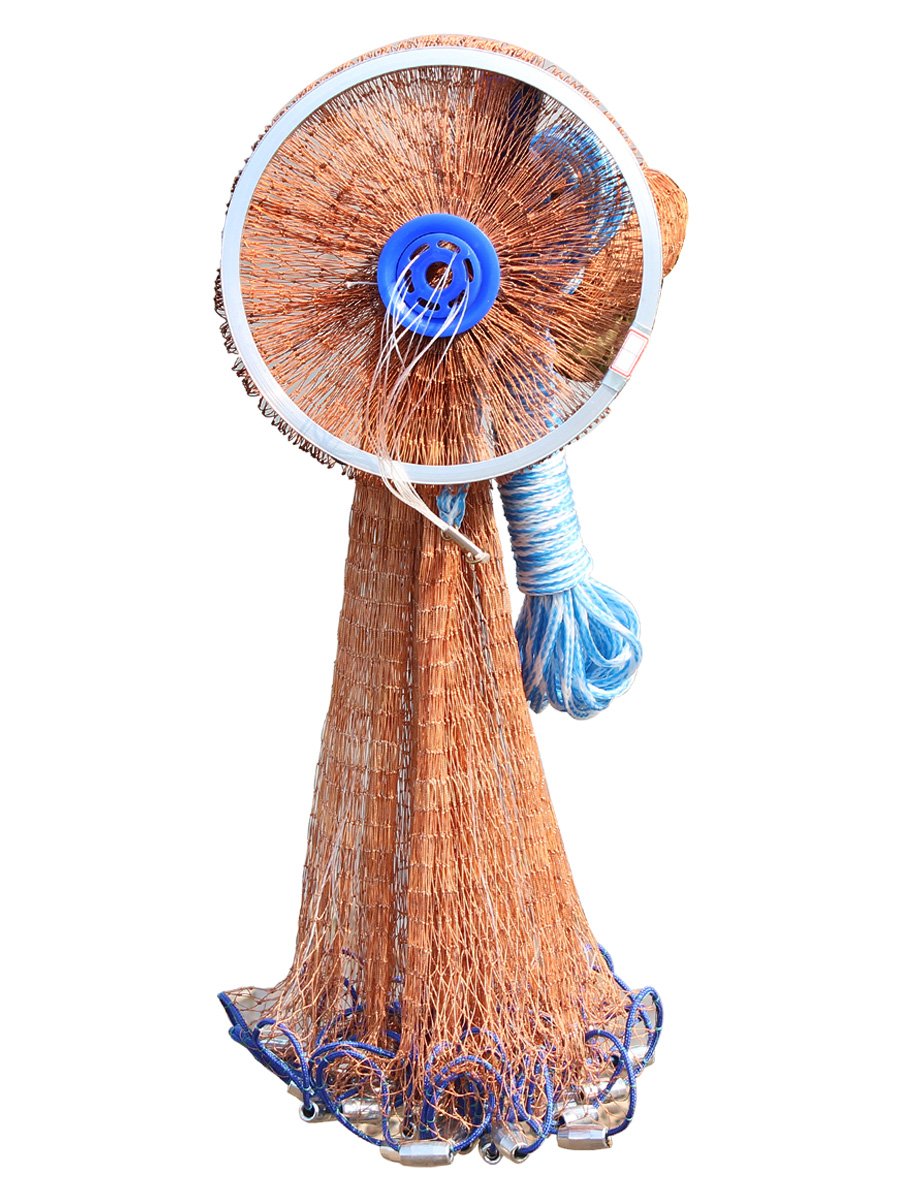 Hand-Cast Fishing Net with Flying Disk for Small Fish Catching fish