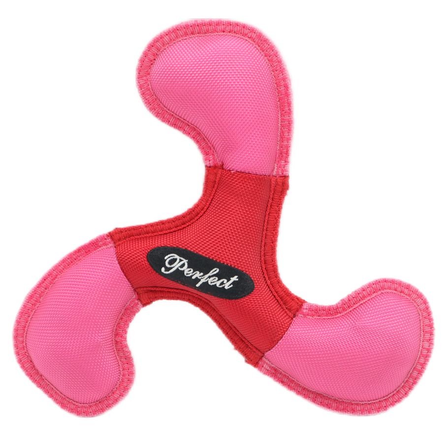 Soft Oxford Boomerang Dog Flying Discs Bite Resistant Training Toy Reflective Triangular Boomerang Interactive Darts For Dogs
