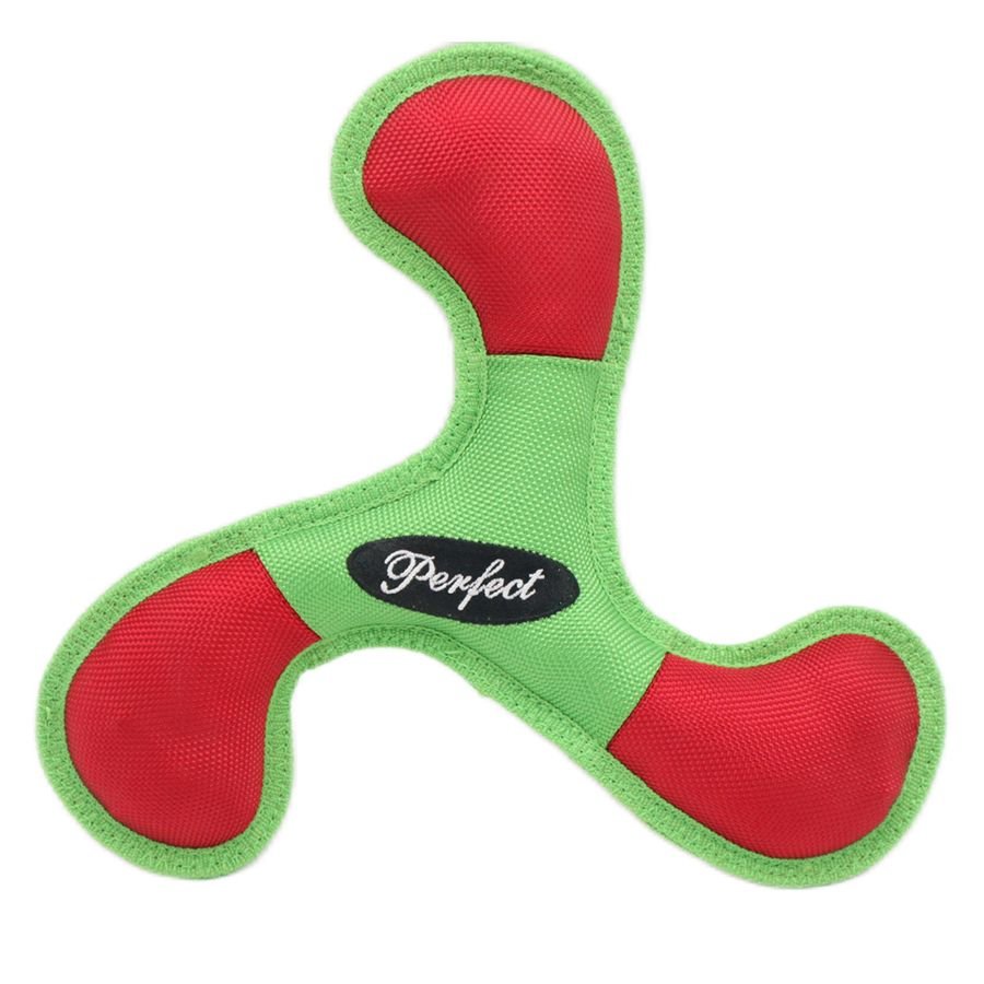 Soft Oxford Boomerang Dog Flying Discs Bite Resistant Training Toy Reflective Triangular Boomerang Interactive Darts For Dogs