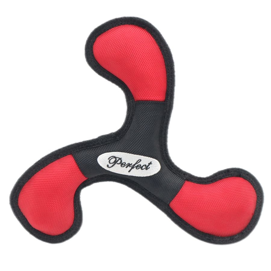 Soft Oxford Boomerang Dog Flying Discs Bite Resistant Training Toy Reflective Triangular Boomerang Interactive Darts For Dogs