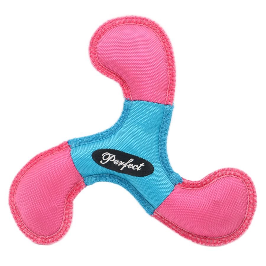 Soft Oxford Boomerang Dog Flying Discs Bite Resistant Training Toy Reflective Triangular Boomerang Interactive Darts For Dogs